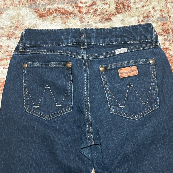 Wrangler Dark Blue Bootcut Jeans - 5/6x34 - Picture 5 of 7